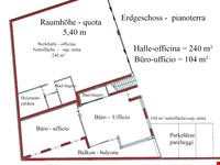 Handwerksbetriebshalle, Büro und Wohnung mit Dachterrasse 4