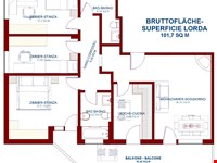 Vierzimmerwohnung in Bozen, Zone Don Bosco zu verkaufen 1