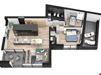 W40 - Dreizimmerwohnung mit Terrasse und Balkon 4