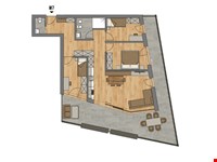 Vierzimmerwohnung mit großen Balkon 1