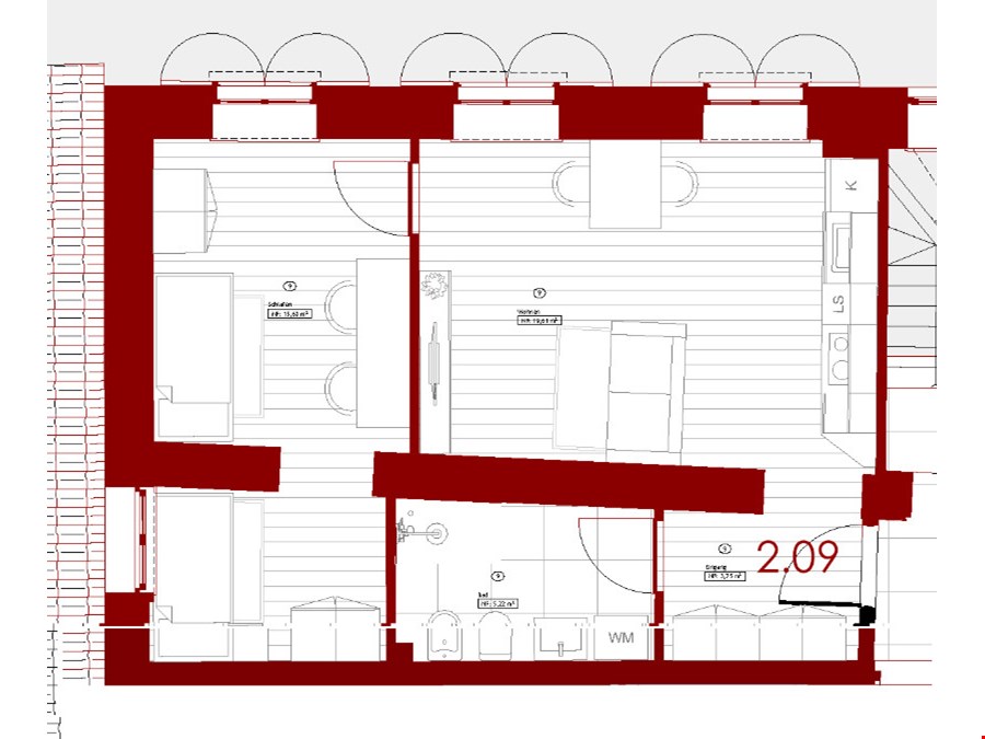 Neue Zweizimmerwohnung im Bozner Altstadtzentrum zu vermieten Neue Zweizimmerwohnung im Bozner Altstadtzentrum zu vermieten