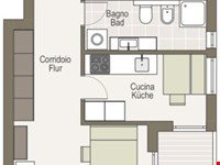 Zweizimmerwohnung konventioniert in Toblach 9