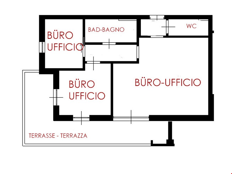 Büro-/Studio-/Laborlokal in Toplage von Bozen zu verkaufen