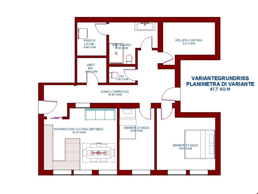 Stilvolle 2–3-Zimmerwohnung in St. Leonhard i. Passeier