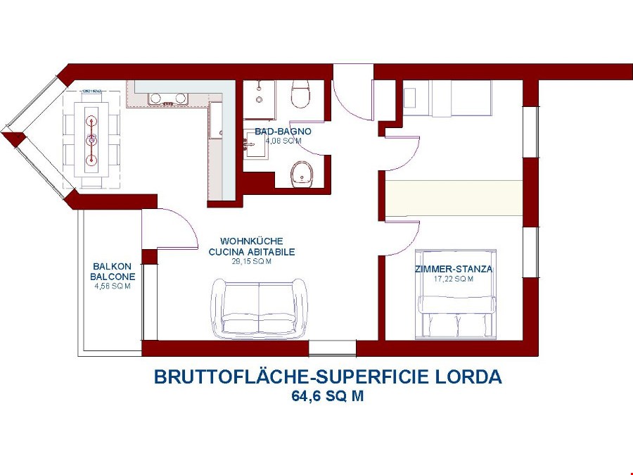 Hochwertige 3 Zimmerwohnung im Südtiroler Unterland – Altrei