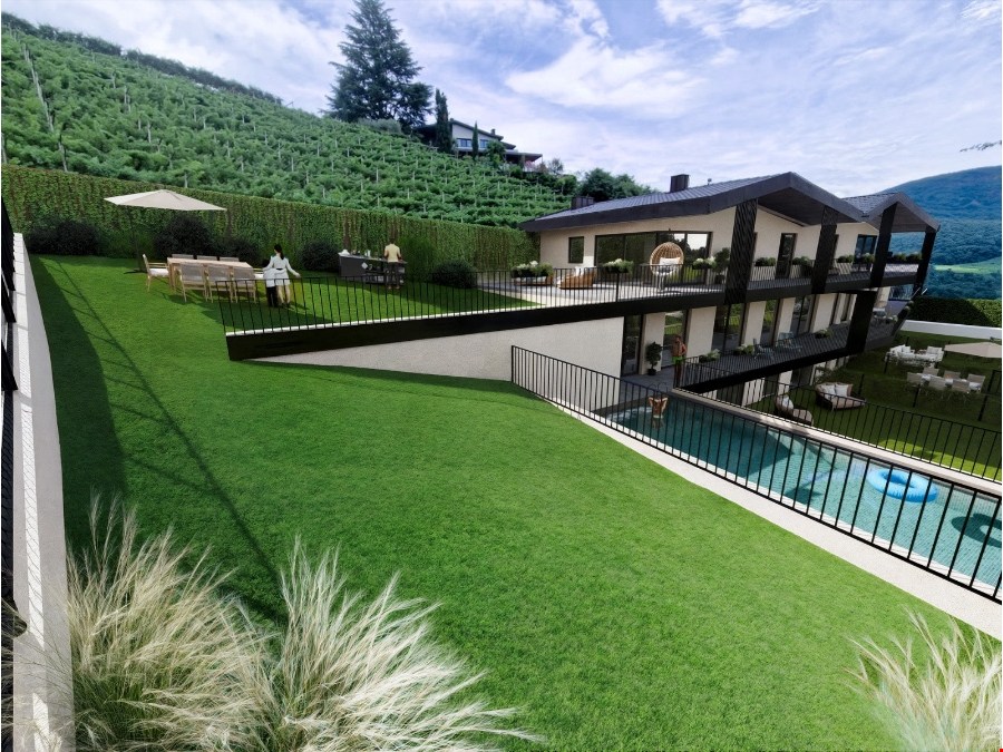 Penthousewohnung mit schöner Terrasse und Garten