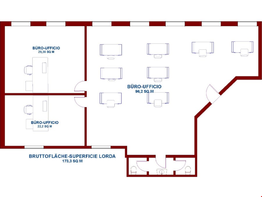 Sehr helles und gepflegtes Büro im Bozner Industriegebiet