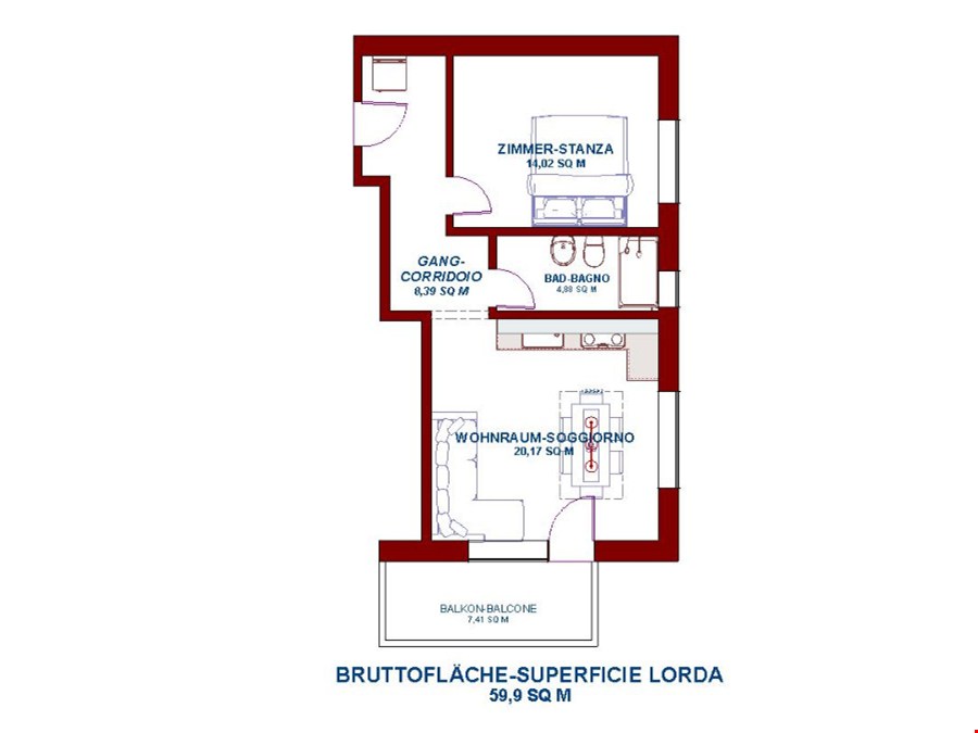 Zweizimmerwohnung in traumhafter Panoramalage