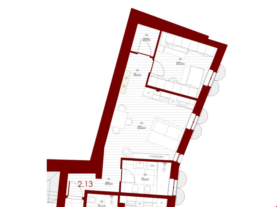 Zweizimmerwohnung im 2. Stock zu vermieten, Bozen Zentrum