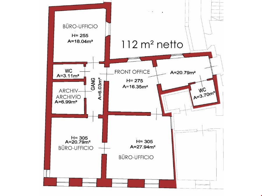 Repräsentatives Büro in der Brixner Altstadt