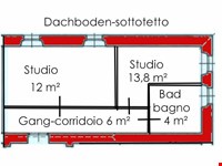 Zweizimmerwohnung mit großem Hobbyraum u. Dachräumen 2