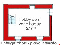 Zweizimmerwohnung mit großem Hobbyraum u. Dachräumen 3