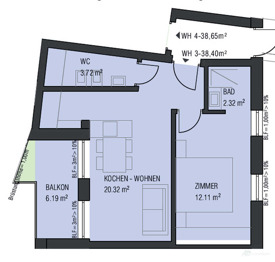 Sanierte, ab sofort bezugsfertige Zweizimmerwohnung in Sand in Taufers 8