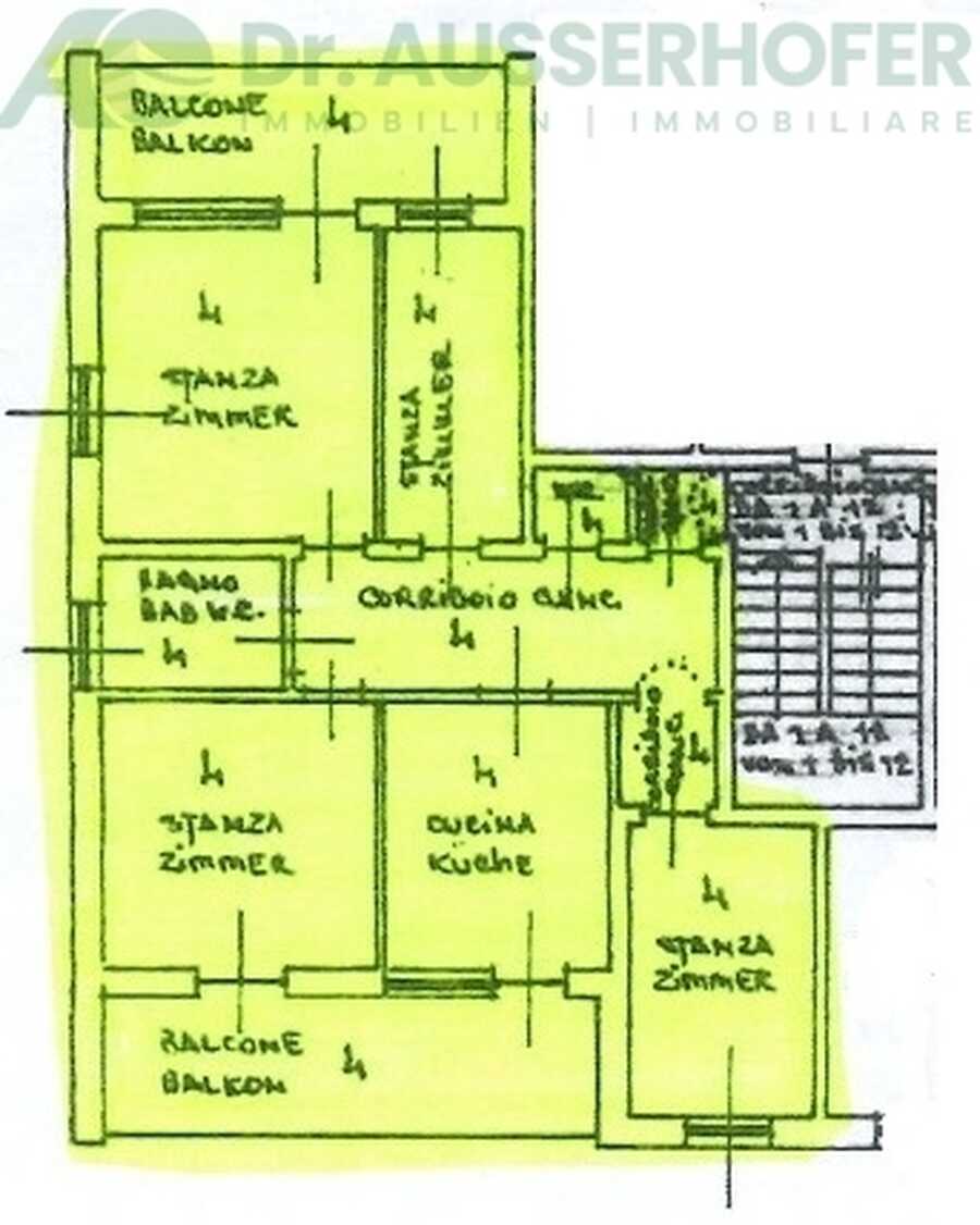 Großzügige Fünfzimmerwohnung im Zentrum von St. Lorenzen 9