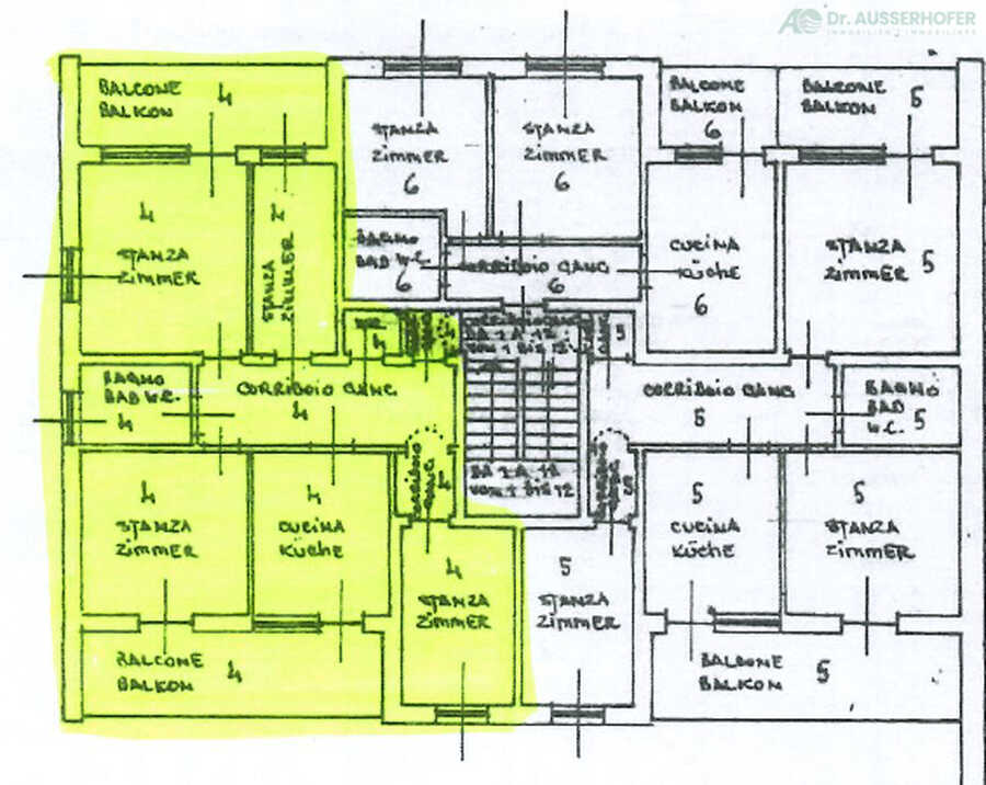 Großzügige Fünfzimmerwohnung im Zentrum von St. Lorenzen 10
