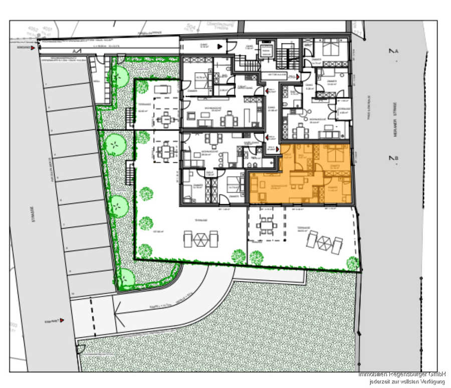 Neubau 3-Zimmer Erdgeschosswohnung mit 98.55m² Terrasse 3