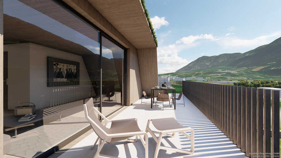 sehr helle Zweizimmer-Dachgeschosswohnung mit gemütlicher Terrasse - 