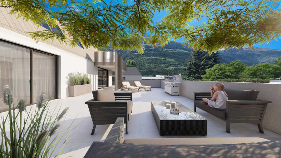 Wunderschöne 4-Zimmerwohnung mit 106 m2 Südterrasse