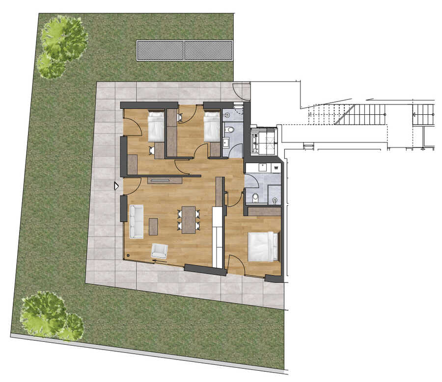 Vierzimmerwohnung mit großem Garten in Naturns – Zentral und ruhig  9