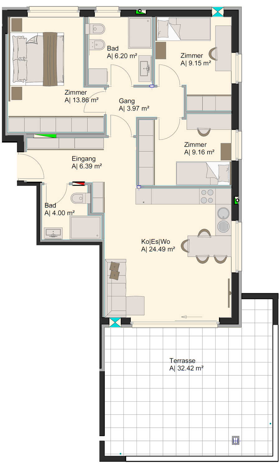 4-Zimmerterrassen-Wohnung in der Residenz Neufeld, Prad am Stilfserjoc 7