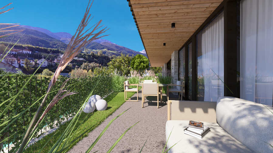 Gemütliche Zweizimmergartenwohnung mit wunderschöner Aussicht - prov