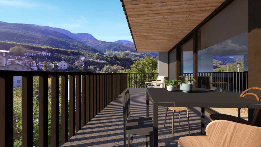 Lichtdurchflutete Dreizimmerwohnung mit sonniger Südterrasse - provis