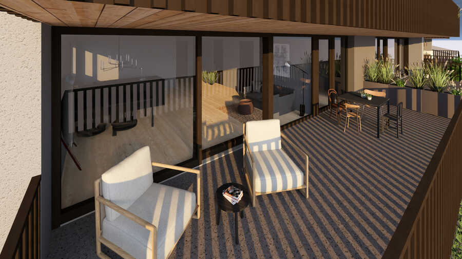Lichtdurchflutete Dreizimmerwohnung mit sonniger Südterrasse - provis 3