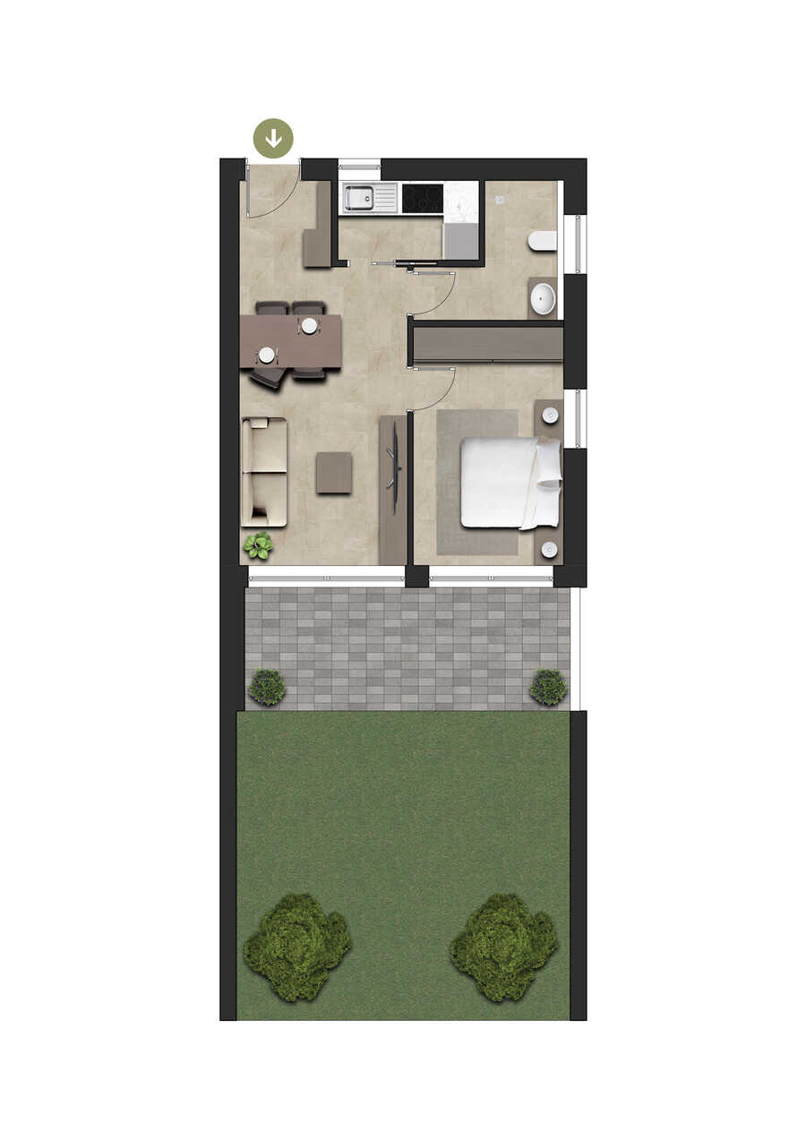 Zweizimmergartenwohnung im Zentrum von Naturns 3