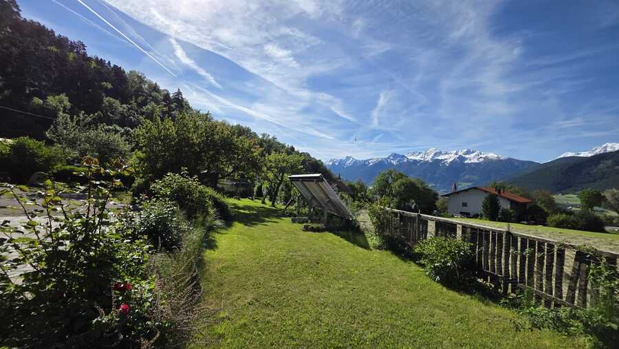 Moderne Einzimmer-Gartenwohnung mit Ortlerblick in Mals - exklusiv und 5