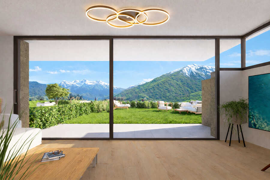 Attraktive 3-Zimmer-Gartenwohnung mit Ortlerblick in Mals - exklusiv u