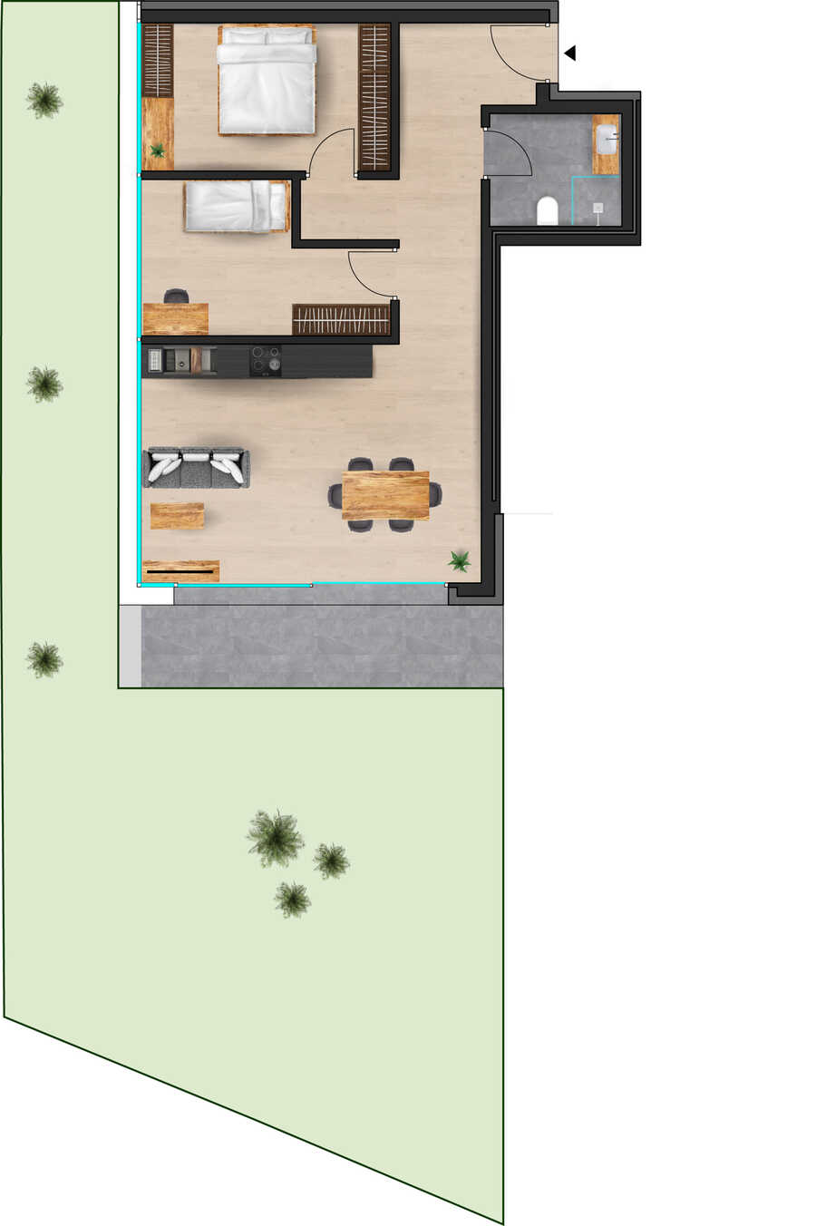 Attraktive 3-Zimmer-Gartenwohnung mit Ortlerblick in Mals - exklusiv u 2