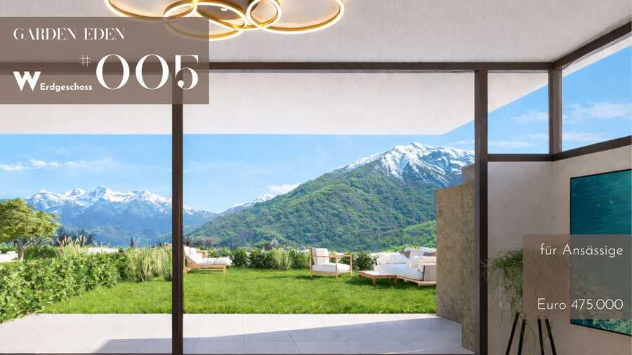 Attraktive 3-Zimmer-Gartenwohnung mit Ortlerblick in Mals - exklusiv u 7