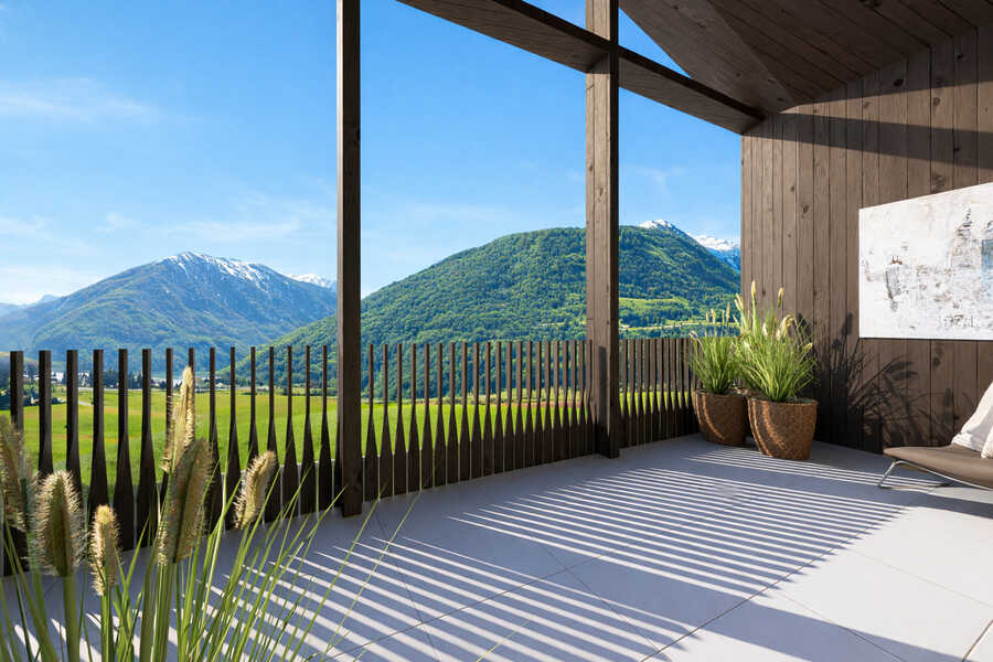 Exklusive 3-Zimmer-Dachgeschosswohnung mit Terrasse und Panoramablick 