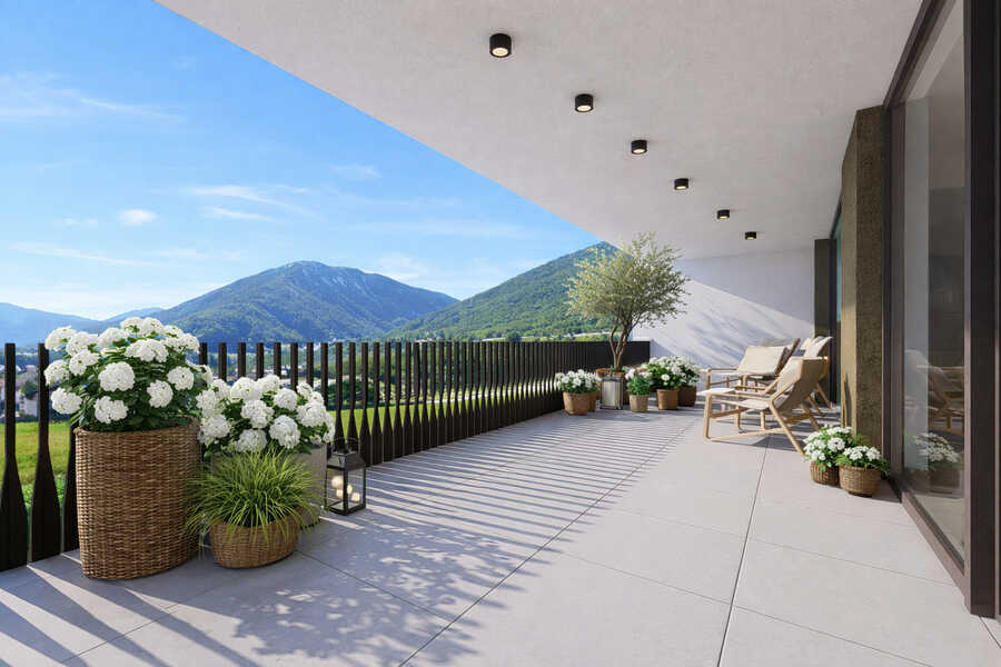 Exklusive 3-Zimmer-Terrassenwohnung mit Ortlerblick in Mals - exklusiv