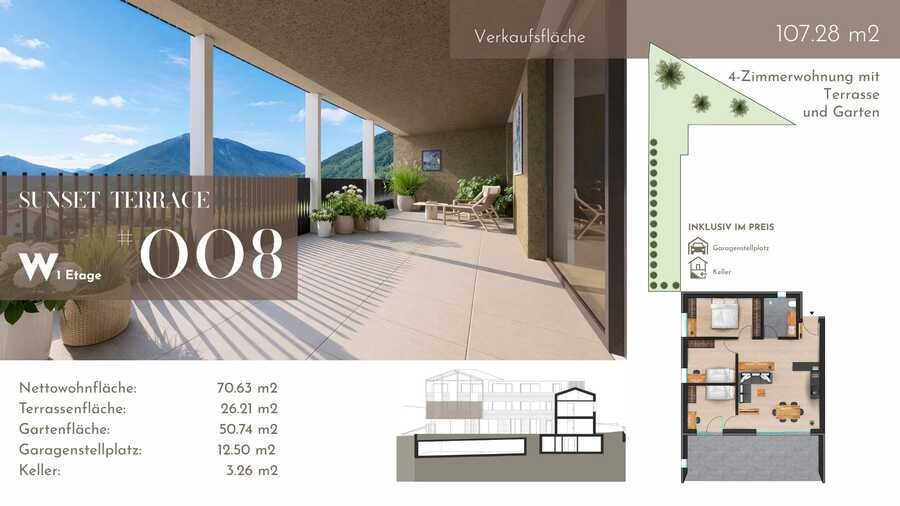 Exklusive 4-Zimmerwohnung mit großzügiger Terrasse und Gartenbezug i 5