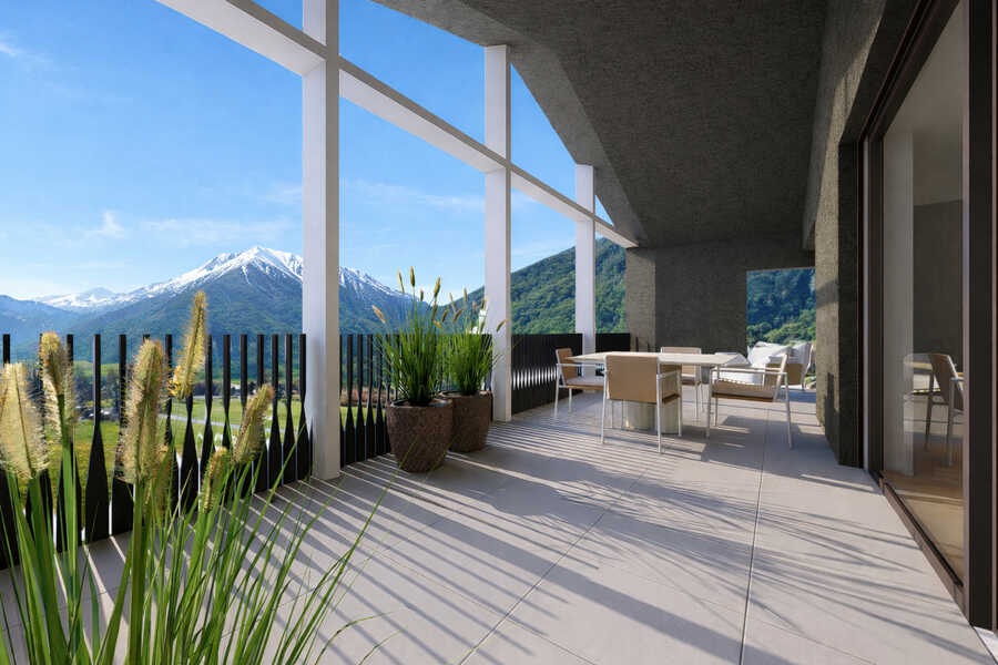 Exklusive 4-Zimmer-Dachgeschosswohnung mit Terrasse und Ortlerblick in