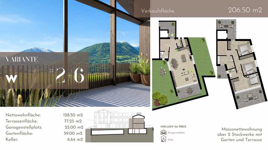 Exklusive Maisonette-Gartenwohnung mit Ortlerblick in Mals - exklusiv  10