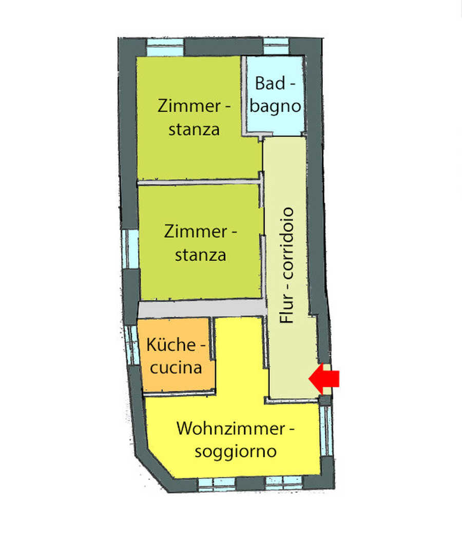 Dreizimmerwohnung in Völs 2