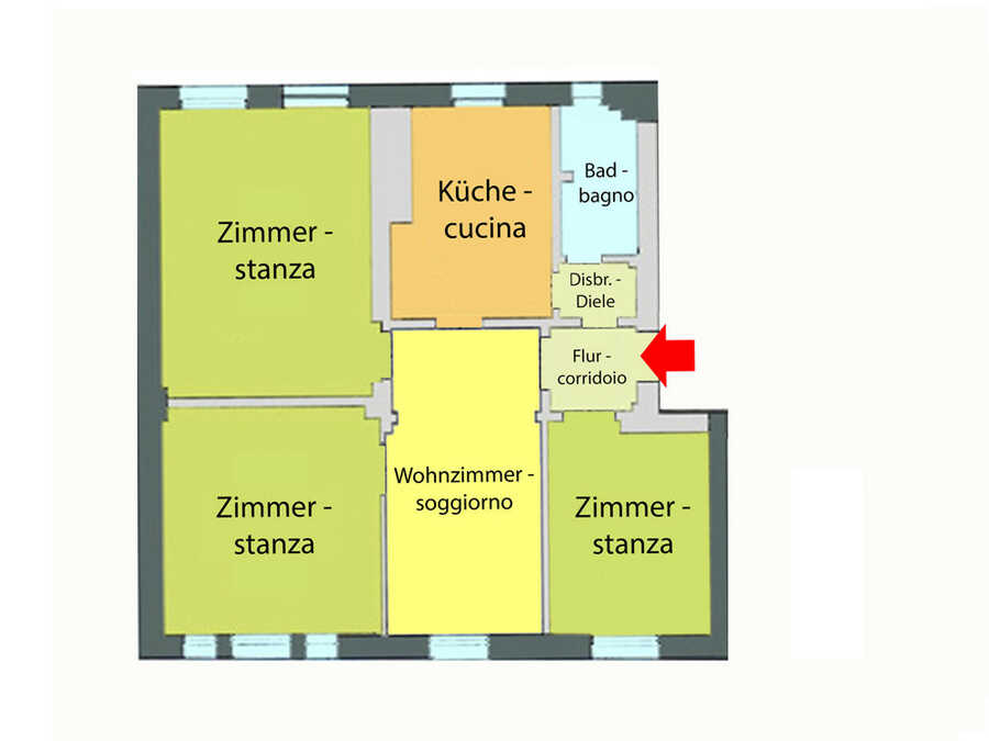 Fünfzimmerwohnung im Zentrum 2