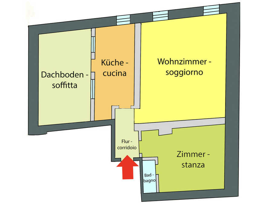 Sanierungsbedürftige Mansardenwohnung in der Altstadt 4