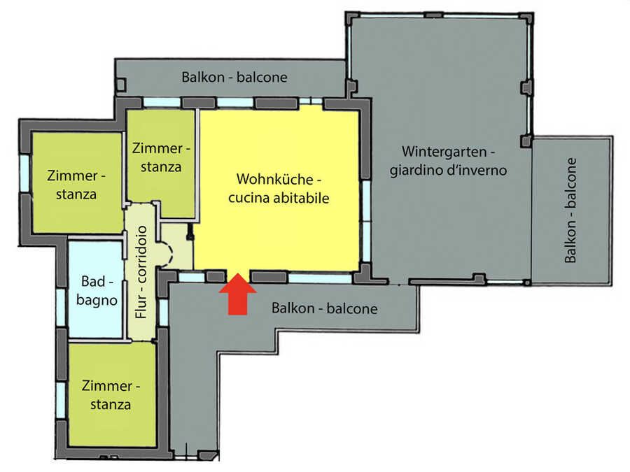 Prachtvolle Vierzimmerwohnung mit großem Wintergarten 6