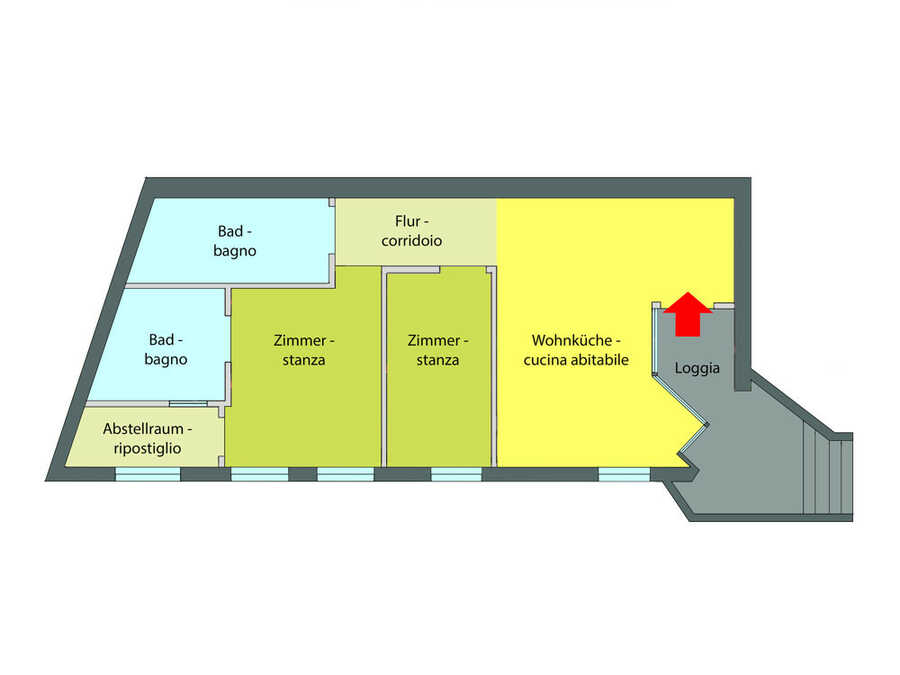 Frisch renovierte Dreizimmerwohnung in ruhiger Wohnzone 5