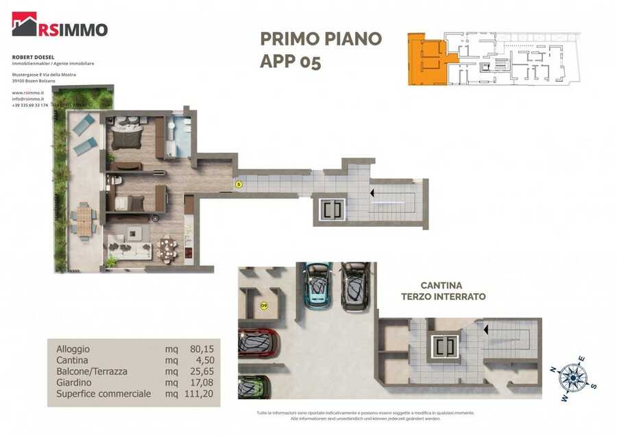 Dreizimmer-Neubauwohnung mit Balkon und Garten 2