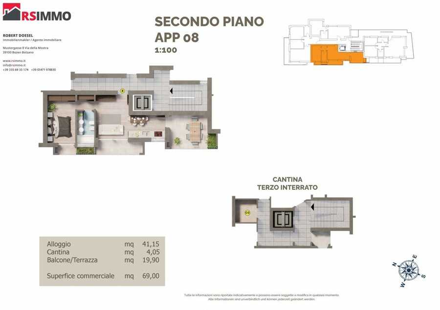 Zweizimmer-Neubauwohnung mit Terrasse und 2 Balkonen 4