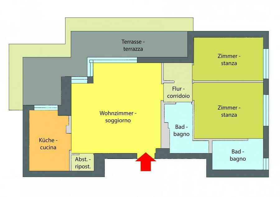 Drei- Vierzimmerwohnung mit Terrasse in guter Lage 7