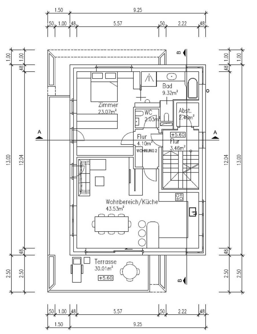 Miete - Wunderschöne, exklusive Penthousewohnung mit großer Terrasss 2 Miete - Wunderschöne, exklusive Penthousewohnung mit großer Terrasss 2