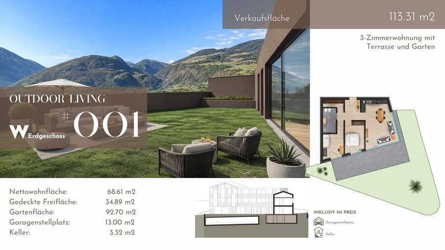 Exklusive 3-Zimmer-Gartenwohnung mit wundervoller Aussicht - exklusiv 8 Exklusive 3-Zimmer-Gartenwohnung mit wundervoller Aussicht - exklusiv 8